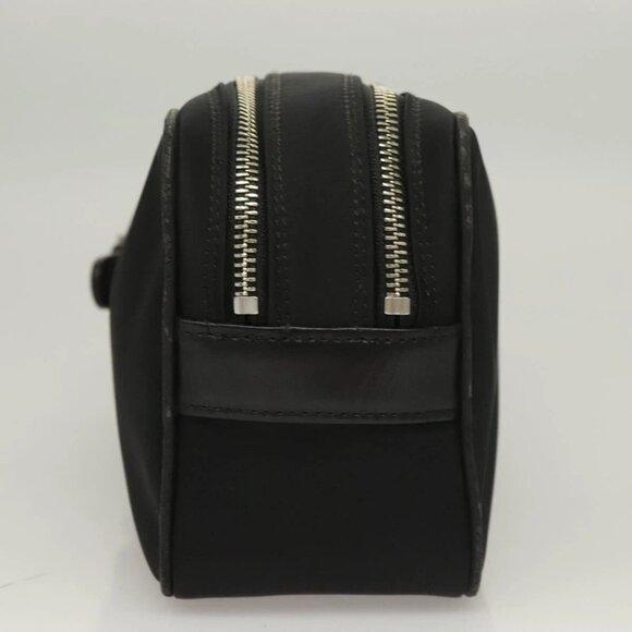 BURBERRY Clutch Bag Nylon Black Silver Auth bs27160 - Picture 3 of 16